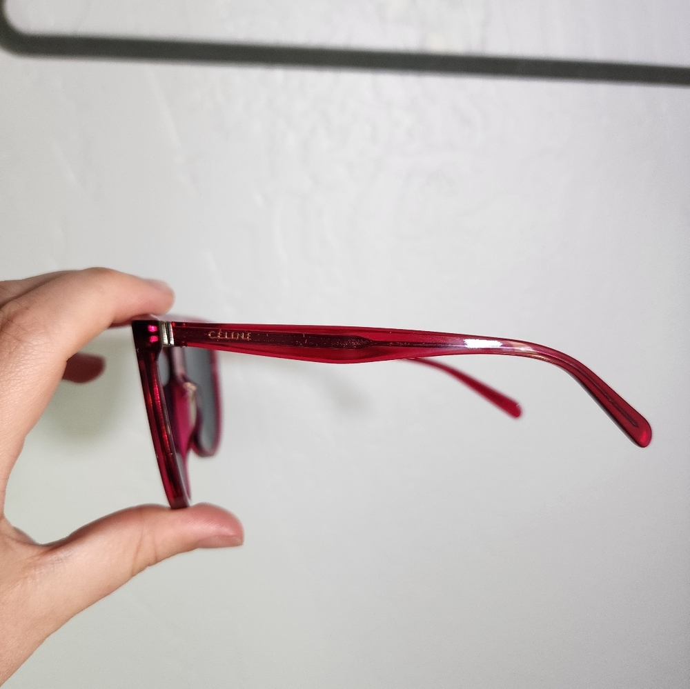 Celine Acetate Thin Shadow Flat Top Sunglasses Fu… - image 5